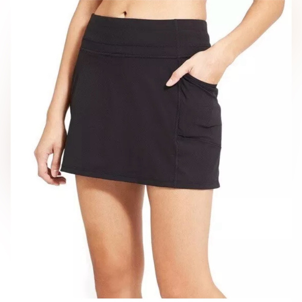 Athleta Dobby Be Free Skort, Black, size L